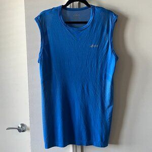 Asics Men’s Singlet XL Blue Lightweight Running Tank